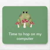 Tijd om op mijn computer te springen Mousepad Muismat (Voorkant)