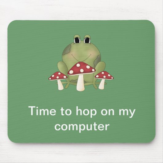 Tijd om op mijn computer te springen Mousepad Muismat (Voorkant)