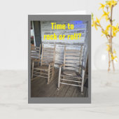 TIJD OM OP UW BIRTHDAAG "TE ROKKEN OF TE ROLLEN"! KAART (Gele Bloem)