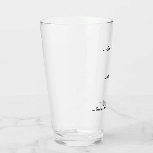 Tijd om opnieuw te vullen! bier glas (Rechts)