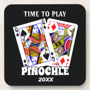 Tijd om Pinochle te spelen Bier Onderzetter