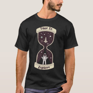 Tijd om ruimteastronaut ruimteruimtevaartuig te ve t-shirt