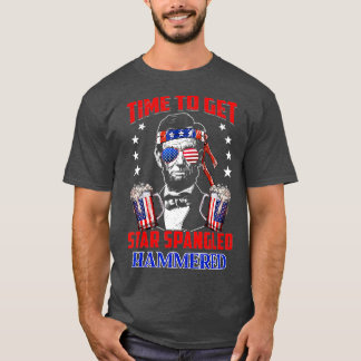Tijd om Star Spangled Hammered American Beer te kr T-shirt