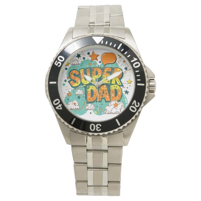 Tijd om Super Dad te vieren Horloge (Voorkant)