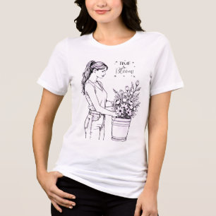 Tijd om te Bloeien Tri-Blend Shirt
