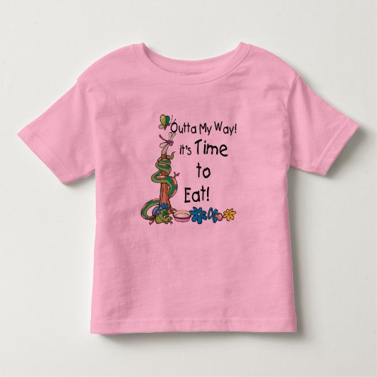 Tijd om te eten kinder shirts (Voorkant)