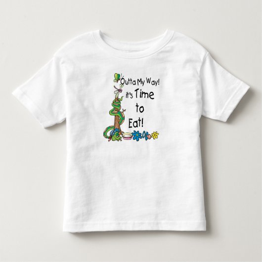 Tijd om te eten kinder shirts (Voorkant)