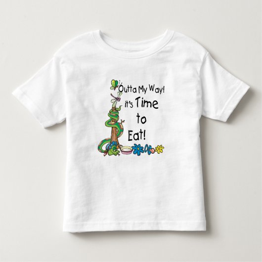 Tijd om te eten kinder shirts (Voorkant)