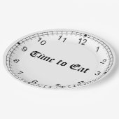 TIJD OM TE ETEN PAPIEREN BORDJE (Gekanteld)