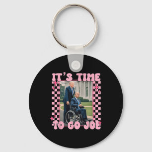 Tijd om te gaan Joe Shirt Grappig Trump 2024 Sleutelhanger