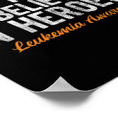 Tijd om te geloven in helden kanker leukemie poster (Hoek)