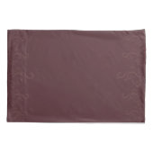 Tijd om te ontspannen maroon-ed kussensloop set (Achterkant-Links)