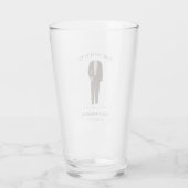 Tijd om te passen Groomsman Voorstel Elegant Tuxed Glas (Achterkant)