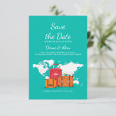 Tijd om te reizen: aankondiging om de datum te res (Staand voorkant)