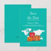 Tijd om te reizen: aankondiging om de datum te res (Voorkant / Achterkant)