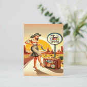 Tijd om te reizen Briefkaart (Staand voorkant)