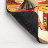 Tijd om te reizen Mousepad Muismat (Hoek)