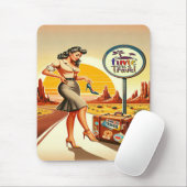 Tijd om te reizen Mousepad Muismat (Met muis)