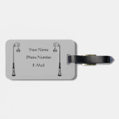 Tijd om te reizen, Parijs Acrylisch Bagagelabel (Achterkant horizontaal)