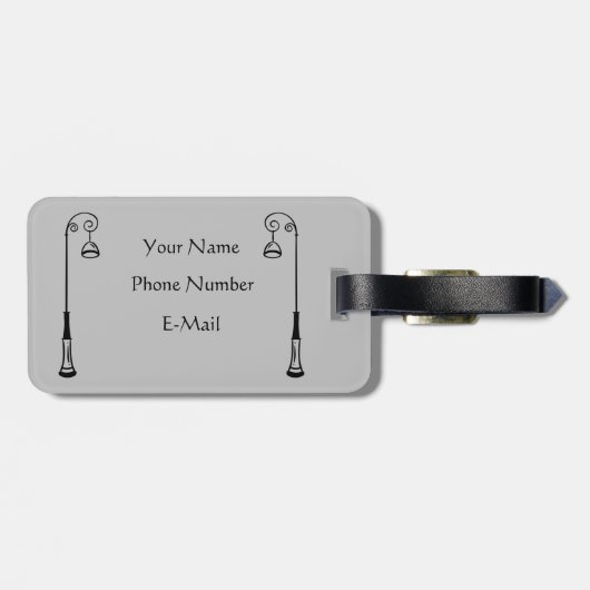 Tijd om te reizen, Parijs Acrylisch Bagagelabel (Achterkant horizontaal)