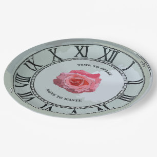 Tijd om te sparen papieren bordje