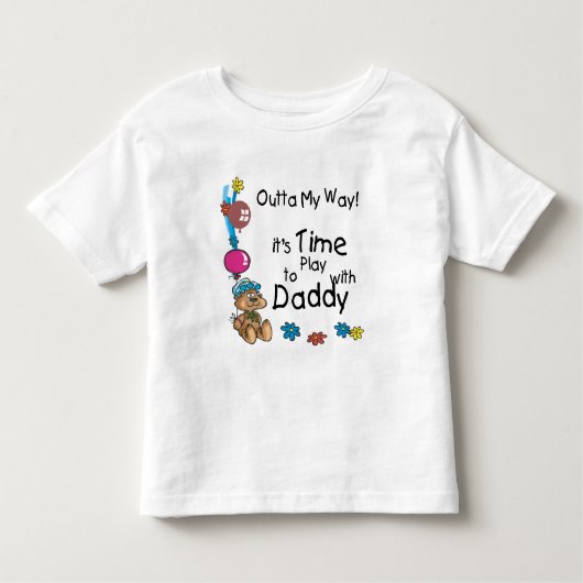 Tijd om te spelen met Daddy2 Kinder Shirts (Voorkant)