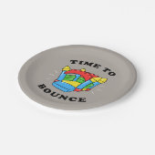 Tijd om te springen papieren bordje (Gekanteld)