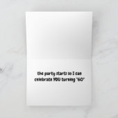 TIJD OM TE VIEREN *60ste VERJAARDAG* WAKKER ME!!! Kaart (Binnen)