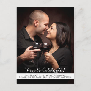 Tijd om te vieren Save the Date Briefkaart