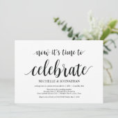 Tijd om te vieren, uitnodigingen voor een intieme  (Staand voorkant)