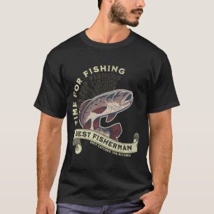 Tijd om te vissen, voor de beste vissers t-shirt