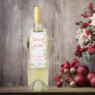 Tijd om te worden verlicht Grappige vakantie fles Flessenhanger