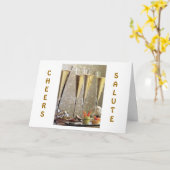 TIJD OM TE ZEGGEN DAT CONGRATULATIES=CHAMPAGNE TOA KAART (Gele Bloem)