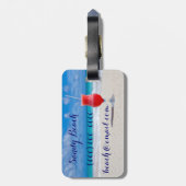 Tijd om Tropische Drink te verlichten Bagagelabel (Achterkant verticaal)