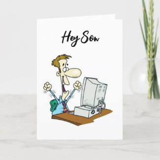 TIJD OM U TE CELEBRAËEREN OP BIRTHDAAG *SON* Kaart