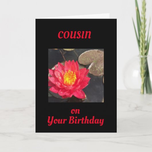 TIJD OM U TE CELEREN **COUSIN** KAART (Voorkant)