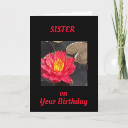 TIJD OM U TE CELEREN **SISTER** KAART (Voorkant)