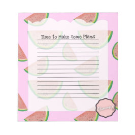 Tijd om wat plannen te maken,  Watermeloen Notitieblok