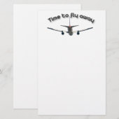 Tijd om weg te vliegen briefpapier (Voorkant / Achterkant)