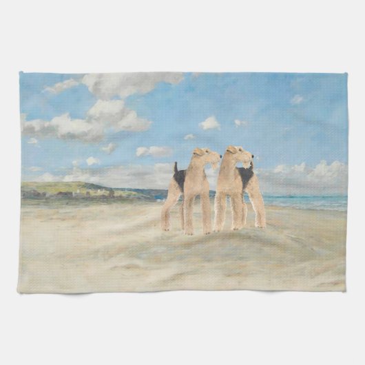Tijd op het strand theedoek (Horizontaal)