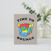 Tijd te stuiteren briefkaart (Staand voorkant)