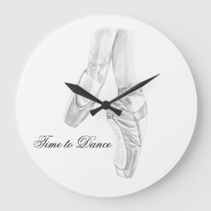 Tijd tot Dance Ballet Wall Clock Grote Klok