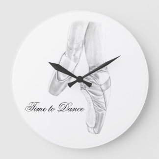 Tijd tot Dance Ballet Wall Clock Grote Klok