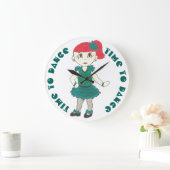 Tijd tot dansstaartje voor schooldecor grote klok (Huis)