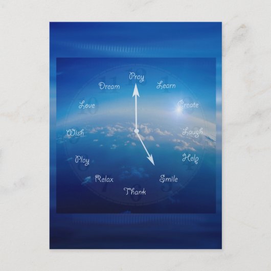 Tijd tot glimlachen briefkaart (Voorkant)