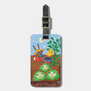 Tijd tot graaf-tuin bagagelabel