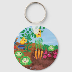 Tijd tot graaf-tuin sleutelhanger