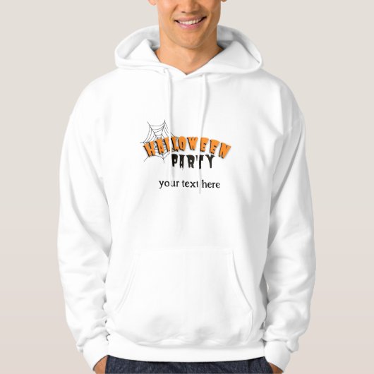 Tijd tot Halloween feest bewerkbaar Hoodie (Voorkant)