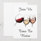 "TIJD TOT RETIRE" RETIREMENT PARTY CELEBRATION KAART (Voorkant / Achterkant)