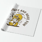 Tijd tot schaats cadeaupapier (Uitgerold)